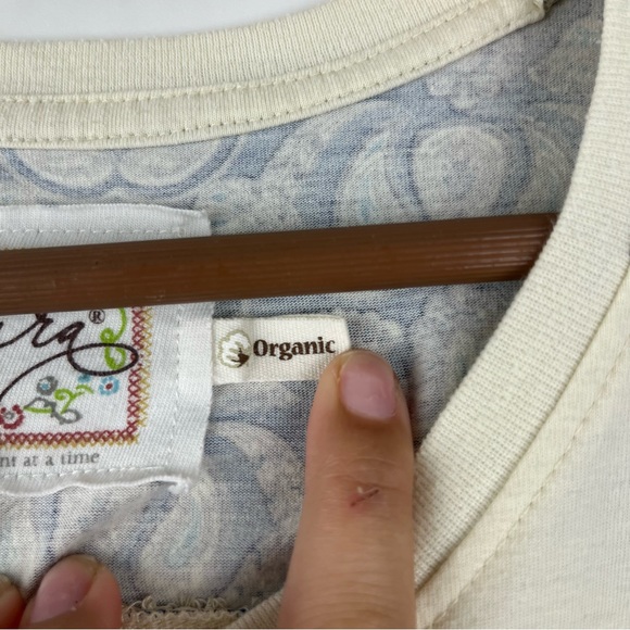 Aventura Organic Cotton Frankie Henley Size XXL Cream Contrast Long Sleeve - Picture 5 of 11